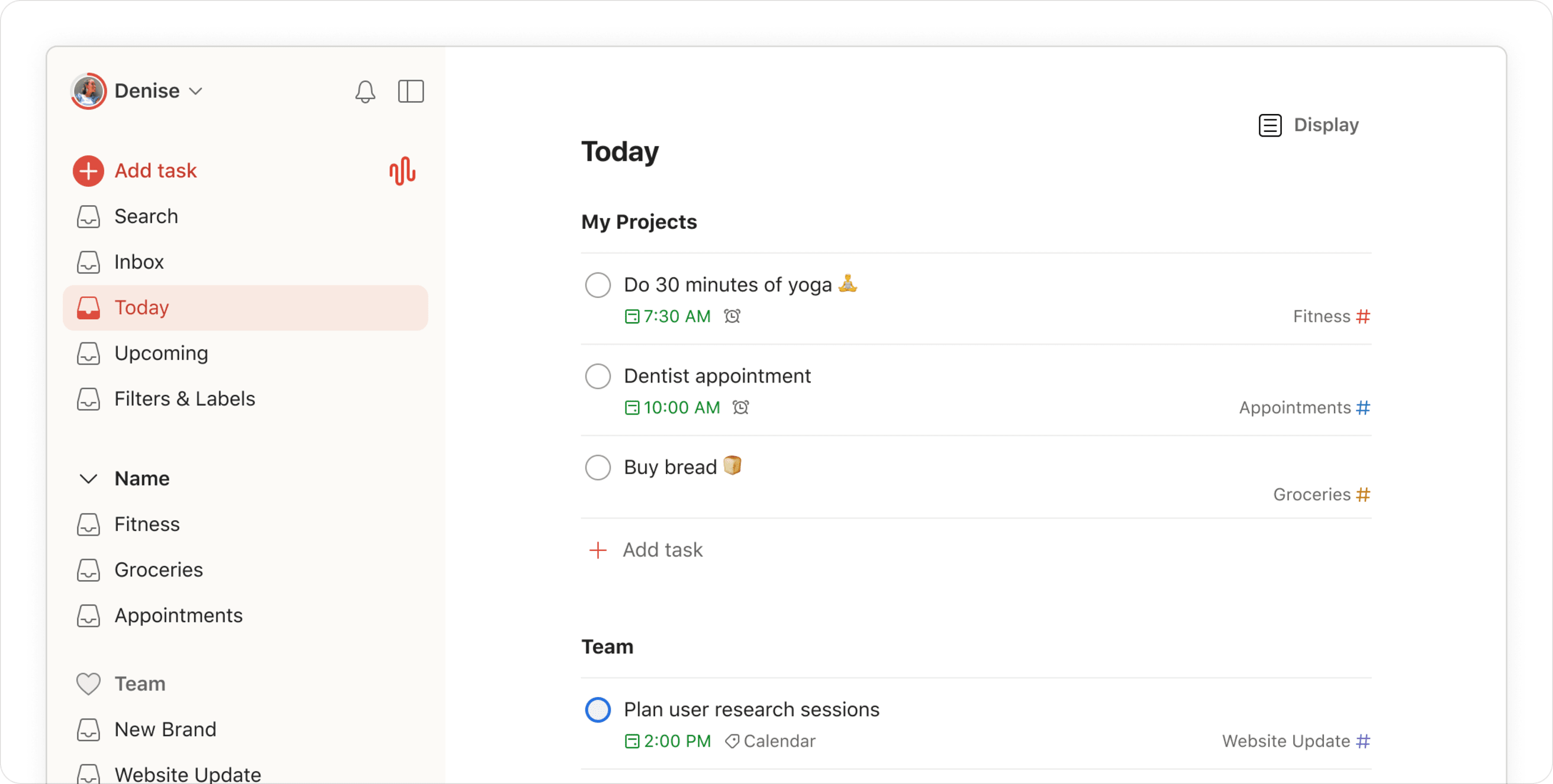 Todoist 桌面应用