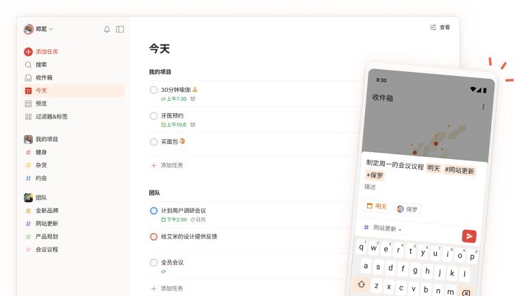 Todoist 界面预览